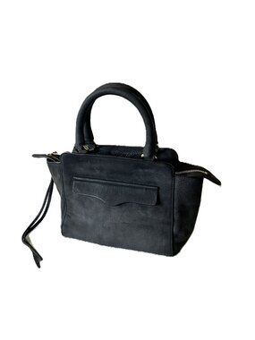 Rebecca Minkoff Micro Avery Tote — Black Leather | Convertible Crossbody